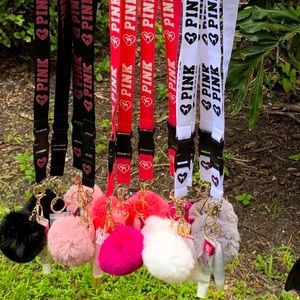 Vicktoria secret PINK pompom lanyards